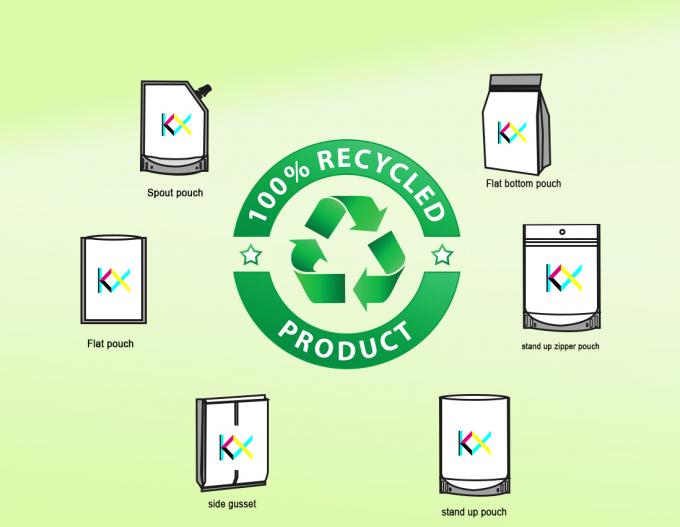 Impresión digital Bolsas de embalaje de fondo plano reciclables 6