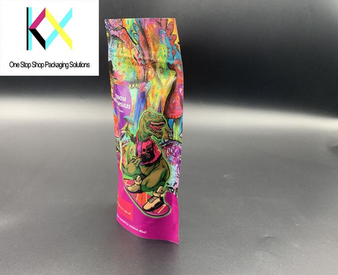 Diseño personalizado Impreso de papel metálico de alta barrera Stand Up Zipper Bolso de caramelo delicioso Snacks Bolsa de embalaje 2